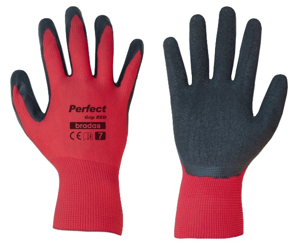 J.A.D. Tools rukavice ochranné 10' PERFECT GRIP RED