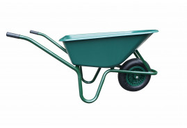 kolečko LIVEX 100 l, kolo nafukovací, rozložené - plastová korba zelená, nosnost 100 kg