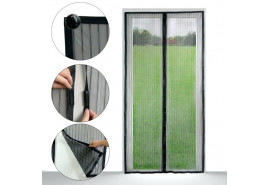 síť proti hmyzu 218x96cm do dveří,magnetická,černá PE