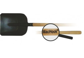 MacHook lopata stájová s násadou 130 cm černá