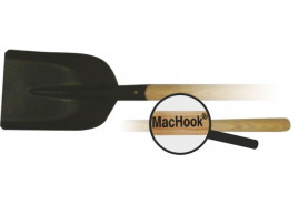 MacHook lopata drenážní s násadou 130 cm černá