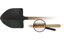 MacHook lopata srdcová s násadou 130 cm černá
